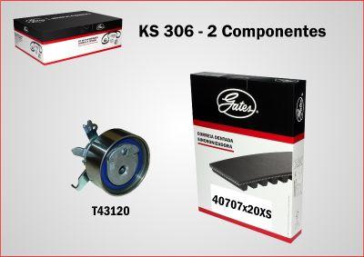 GATES KS306 - Комплект ременя ГРМ autozip.com.ua