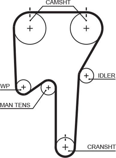 GATES T319 - Ремінь ГРМ autozip.com.ua