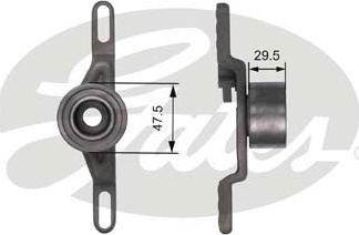 GATES T41260 - Натяжний ролик, ремінь ГРМ autozip.com.ua
