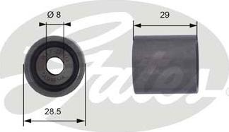 GATES T42044 - Паразитний / Провідний ролик, зубчастий ремінь autozip.com.ua