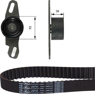 GATES TCK070N - Комплект ременя ГРМ autozip.com.ua