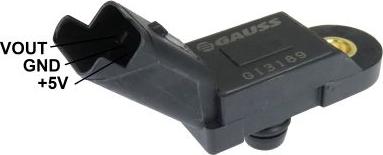 GAUSS GI3189 - Датчик, тиск у впускний трубі autozip.com.ua