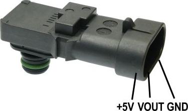 GAUSS GI3762 - Датчик, тиск у впускний трубі autozip.com.ua