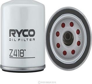 GCG Turbos Australia RY-Z418 - Масляний фільтр autozip.com.ua