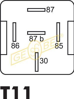 Gebe 9 9295 1 - Реле, робочий струм autozip.com.ua