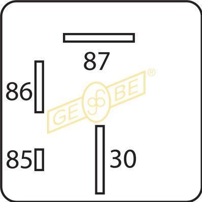 Gebe 9 9133 1 - Реле, паливний насос autozip.com.ua