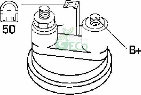 GECO M140132 - Стартер autozip.com.ua