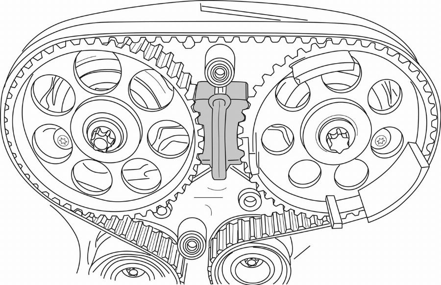 GEDORE KL-0482-33 KA - Позиціюючий інструмент, газораспред. autozip.com.ua