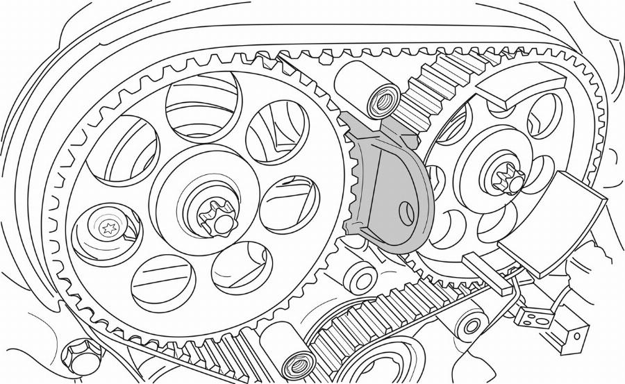 GEDORE KL-0482-33 KA - Позиціюючий інструмент, газораспред. autozip.com.ua