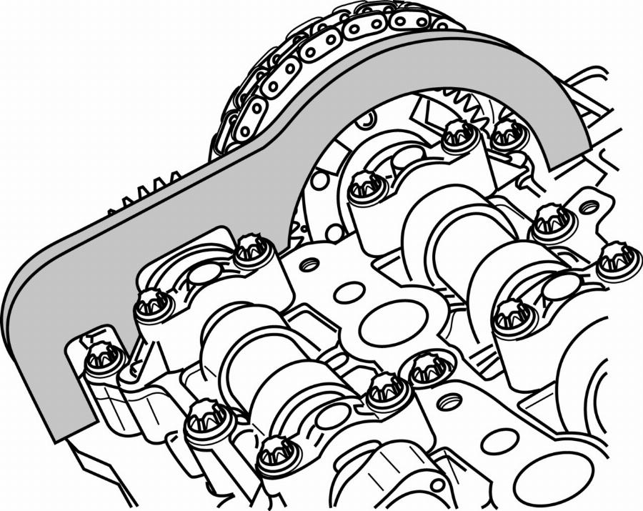 GEDORE KL-0580-82 KB - Позиціюючий інструмент, газораспред. autozip.com.ua