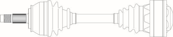 General Ricambi AR3081 - Приводний вал autozip.com.ua