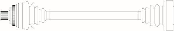 General Ricambi AU3003 - Приводний вал autozip.com.ua
