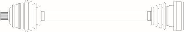 General Ricambi AU3088 - Приводний вал autozip.com.ua