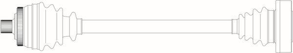General Ricambi AU3079 - Приводний вал autozip.com.ua