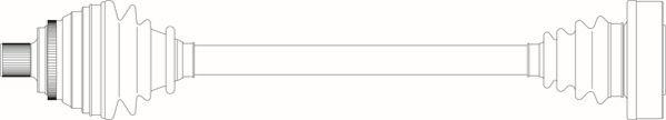 General Ricambi AU3193 - Приводний вал autozip.com.ua