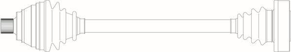 General Ricambi AU3192 - Приводний вал autozip.com.ua