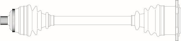 General Ricambi AU3100 - Приводний вал autozip.com.ua
