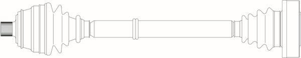 General Ricambi AU3189 - Приводний вал autozip.com.ua