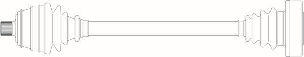 General Ricambi AU3188 - Приводний вал autozip.com.ua