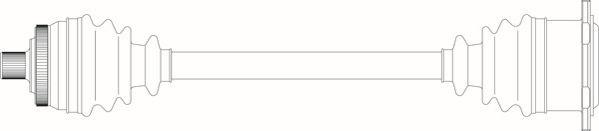 General Ricambi AU3126 - Приводний вал autozip.com.ua