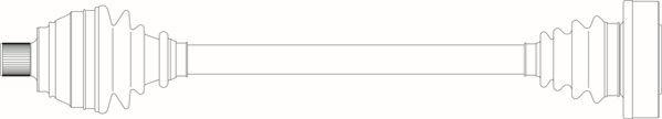 General Ricambi AU3173 - Приводний вал autozip.com.ua