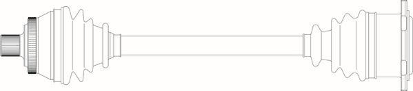General Ricambi AU3336 - Приводний вал autozip.com.ua