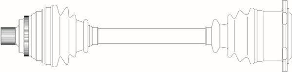 General Ricambi AU3332 - Приводний вал autozip.com.ua