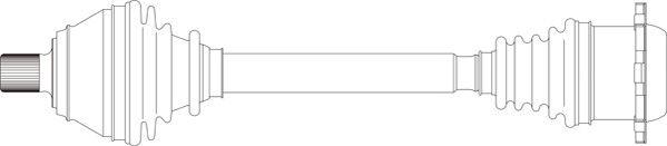 General Ricambi AU3377 - Приводний вал autozip.com.ua