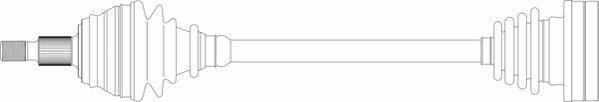 General Ricambi AU3249 - Приводний вал autozip.com.ua