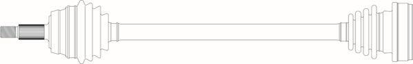 General Ricambi AU3259 - Приводний вал autozip.com.ua
