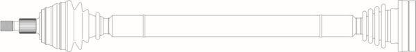General Ricambi AU3250 - Приводний вал autozip.com.ua