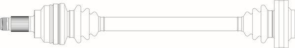 General Ricambi BW3064 - Приводний вал autozip.com.ua