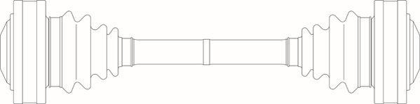 General Ricambi BW3065 - Приводний вал autozip.com.ua