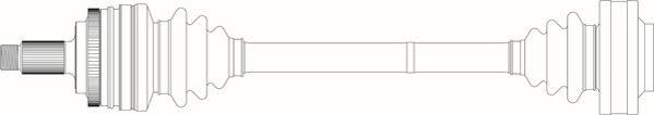 General Ricambi BW3024 - Приводний вал autozip.com.ua