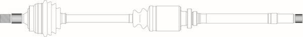 General Ricambi CI3043 - Приводний вал autozip.com.ua