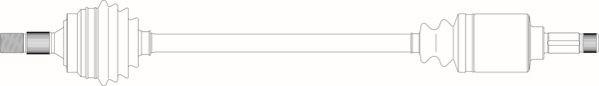General Ricambi CI3014 - Приводний вал autozip.com.ua