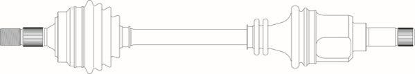 General Ricambi CI3015 - Приводний вал autozip.com.ua