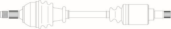 General Ricambi CI3083 - Приводний вал autozip.com.ua