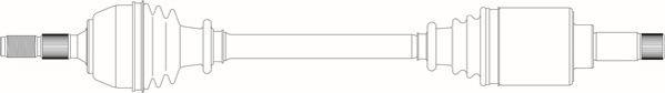 General Ricambi CI3020 - Приводний вал autozip.com.ua