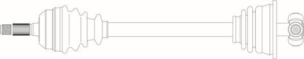 General Ricambi CI3199 - Приводний вал autozip.com.ua