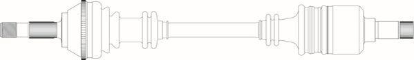 General Ricambi FI3232 - Приводний вал autozip.com.ua