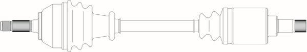 General Ricambi CI3129 - Приводний вал autozip.com.ua