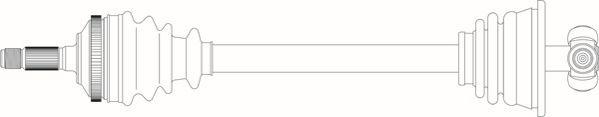 General Ricambi CI3201 - Приводний вал autozip.com.ua