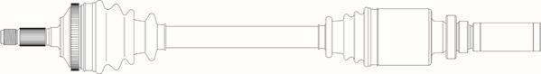 General Ricambi PE3229 - Приводний вал autozip.com.ua