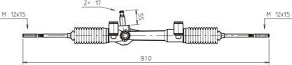 General Ricambi FI4109 - Рульовий механізм, рейка autozip.com.ua
