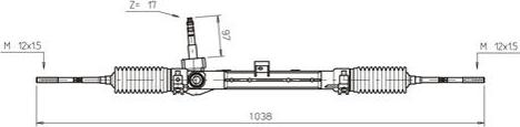 General Ricambi FI4113 - Рульовий механізм, рейка autozip.com.ua