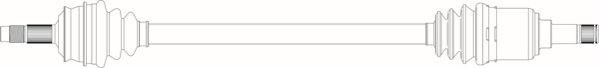 General Ricambi FI3129 - Приводний вал autozip.com.ua