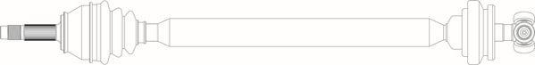 General Ricambi FI3356 - Приводний вал autozip.com.ua
