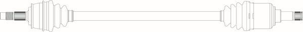 General Ricambi FI3362 - Приводний вал autozip.com.ua