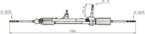 General Ricambi LA4011 - Рульовий механізм, рейка autozip.com.ua